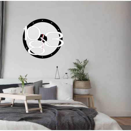 Designerski zegar ścienny do salonu, kuchni, pokoju dziecięcego. Zegar ścienny na prezent.