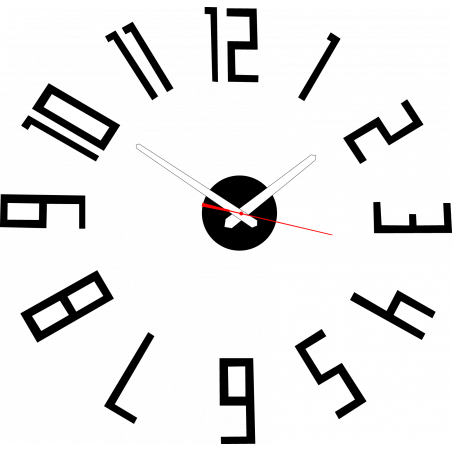 Nowoczesny zegar ścienny z tworzywa sztucznego. Produkcja własna, X-momo Nowoczesny zegar ścienny z tworzywa sztucznego. Produkcja własna, X-momo