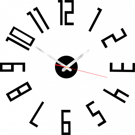Nowoczesny zegar ścienny z tworzywa sztucznego. Produkcja własna, X-momo Nowoczesny zegar ścienny z tworzywa sztucznego. Produkcja własna, X-momo