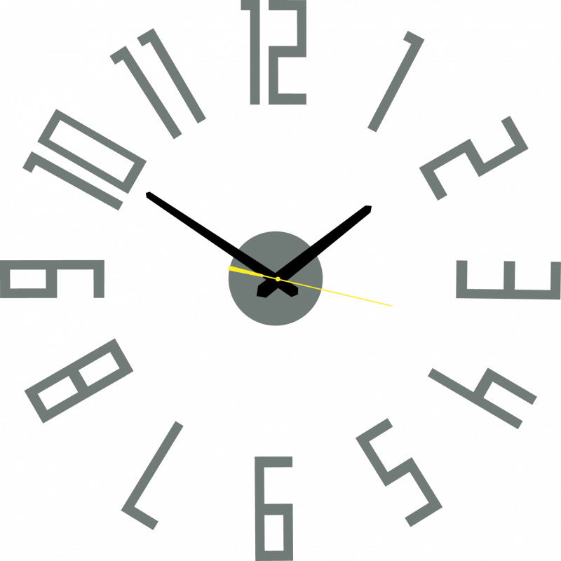 Nowoczesny zegar ścienny z tworzywa sztucznego. Produkcja własna, X-momo