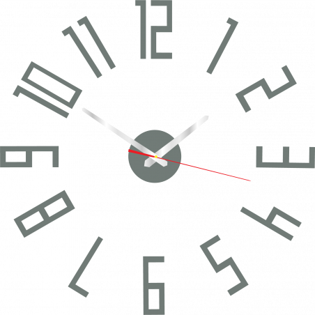Nowoczesny zegar ścienny z tworzywa sztucznego. Produkcja własna, X-momo Nowoczesny zegar ścienny z tworzywa sztucznego. Produkcja własna, X-momo