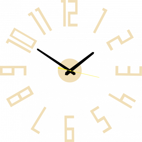 Nowoczesny zegar ścienny z tworzywa sztucznego. Produkcja własna, X-momo Nowoczesny zegar ścienny z tworzywa sztucznego. Produkcja własna, X-momo