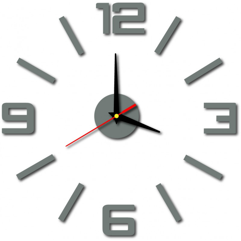 Nowoczesny zegar ścienny z tworzywa sztucznego. Produkcja własna, X-momo