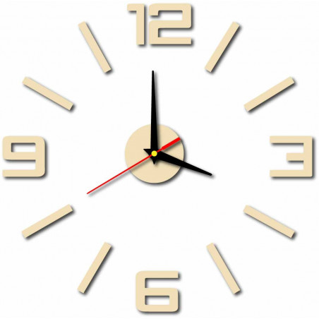 Nowoczesny zegar ścienny z tworzywa sztucznego. Produkcja własna, X-momo Nowoczesny zegar ścienny z tworzywa sztucznego. Produkcja własna, X-momo