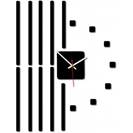 Nowoczesny zegar ścienny z tworzywa sztucznego. Produkcja własna, X-momo Nowoczesny zegar ścienny z tworzywa sztucznego. Produkcja własna, X-momo