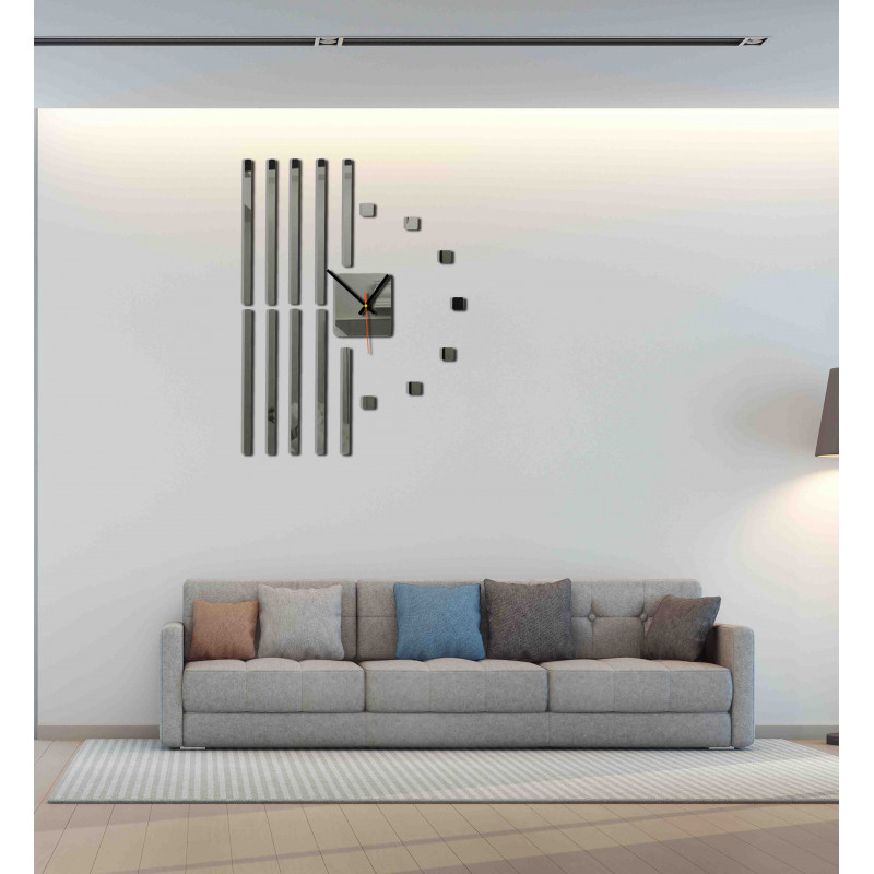 Nowoczesny zegar ścienny z tworzywa sztucznego. Produkcja własna, X-momo