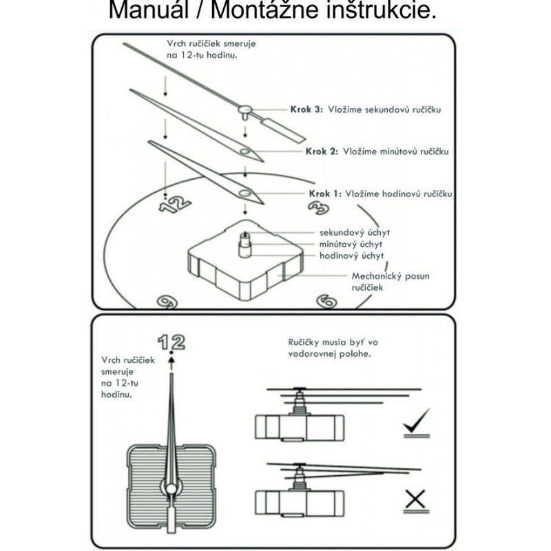 Nowoczesny zegar ścienny lustrzany samoprzylepny na ścianę czarny