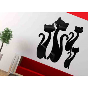 Nowoczesne lustra dekoracyjne. Naklejki lustrzane i kolorowe na ścianie, naklejki 3D wykonane z akrylu 2