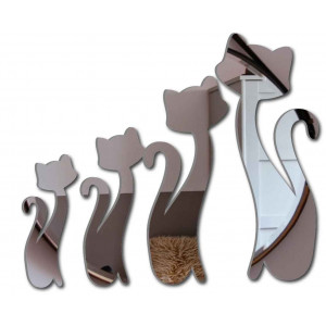 Nowoczesne lustra dekoracyjne. Naklejki lustrzane i kolorowe na ścianie, naklejki 3D wykonane z akrylu 2