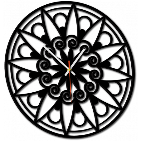 Nowoczesny zegar ścienny, zegar ścienny na prezent, zegar 3D Mandala.