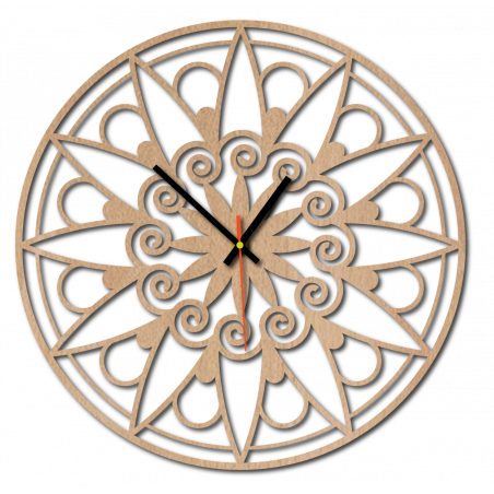 Nowoczesny zegar ścienny, zegar ścienny na prezent, zegar 3D Mandala.