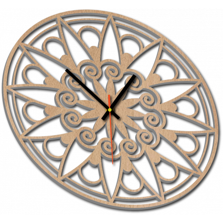 Nowoczesny zegar ścienny, zegar ścienny na prezent, zegar 3D Mandala.