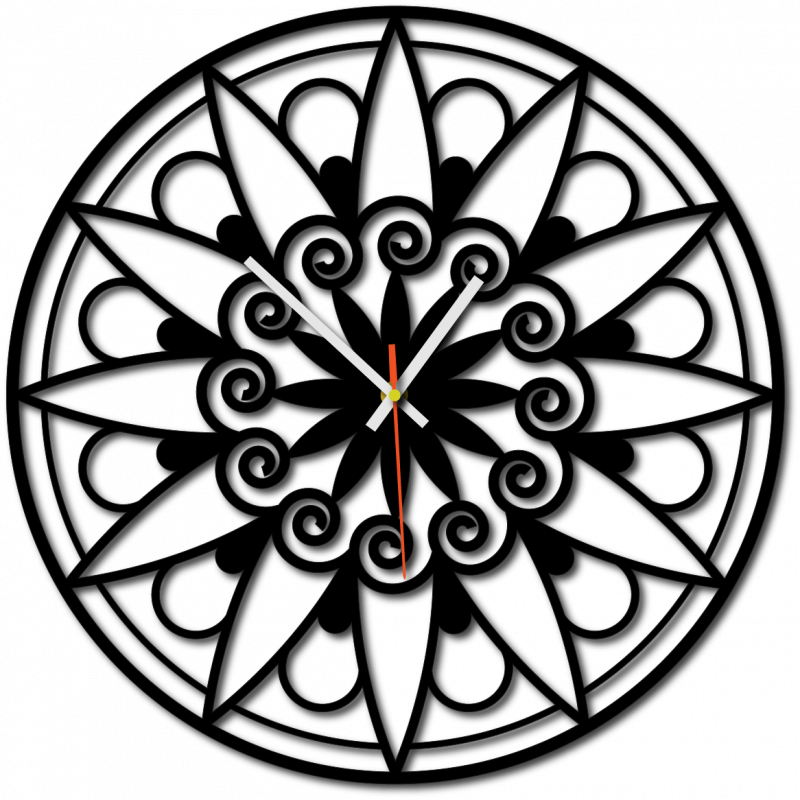 Nowoczesny zegar ścienny, zegar ścienny na prezent, zegar 3D Mandala.