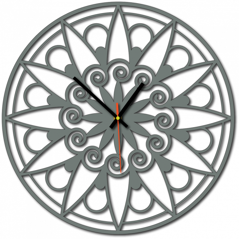 Nowoczesny zegar ścienny, zegar ścienny na prezent, zegar 3D Mandala.