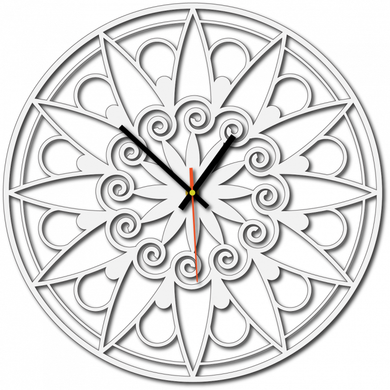 Nowoczesny zegar ścienny, zegar ścienny na prezent, zegar 3D Mandala.