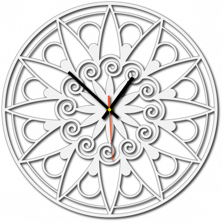 Nowoczesny zegar ścienny, zegar ścienny na prezent, zegar 3D Mandala.