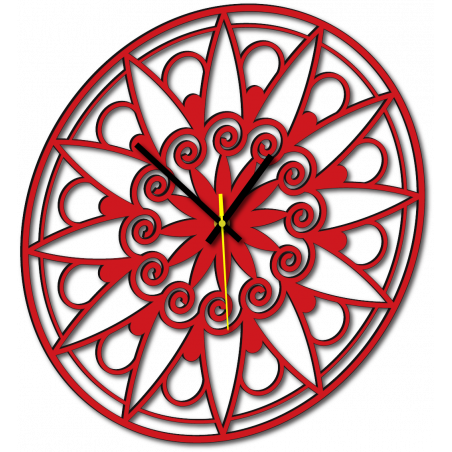 Nowoczesny zegar ścienny, zegar ścienny na prezent, zegar 3D Mandala.