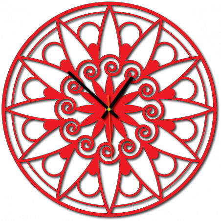 Nowoczesny zegar ścienny, zegar ścienny na prezent, zegar 3D Mandala.