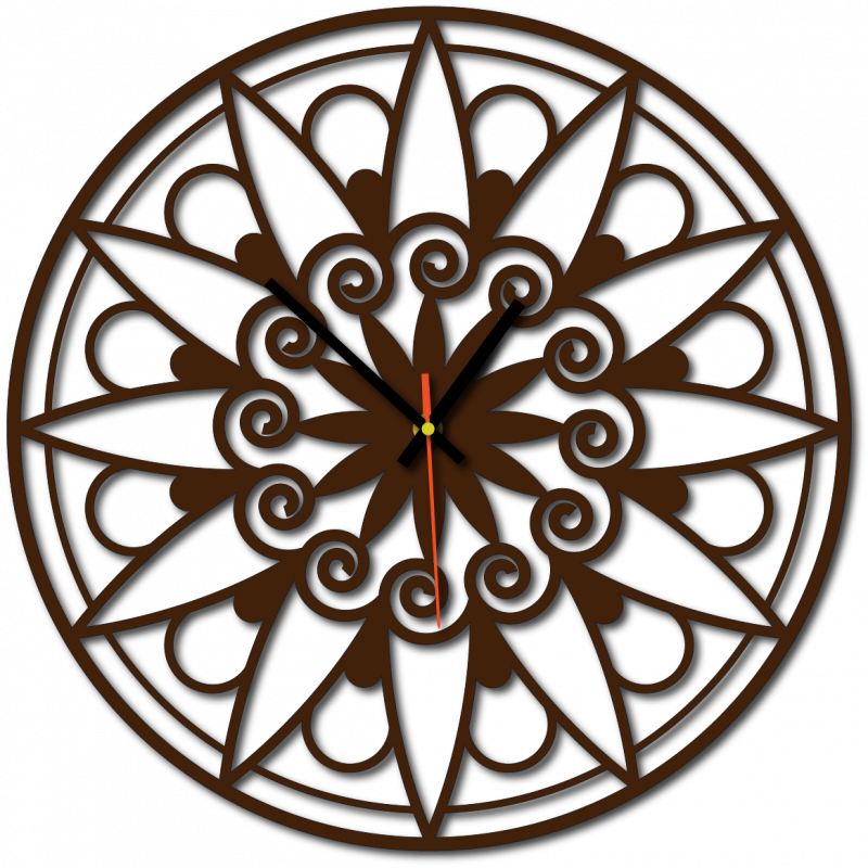 Nowoczesny zegar ścienny, zegar ścienny na prezent, zegar 3D Mandala.