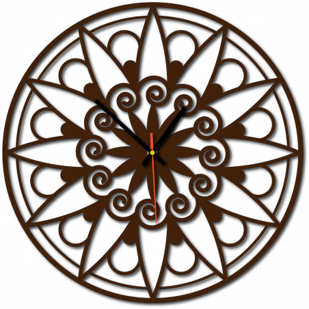 Nowoczesny zegar ścienny, zegar ścienny na prezent, zegar 3D Mandala.