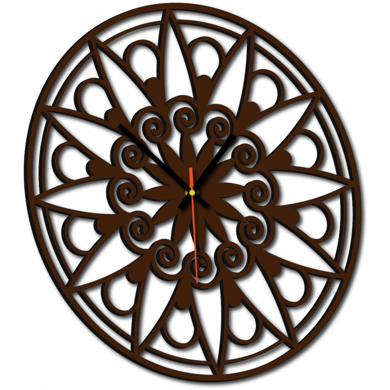 Nowoczesny zegar ścienny, zegar ścienny na prezent, zegar 3D Mandala.