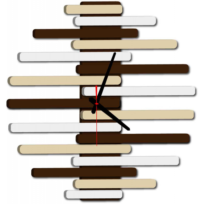 Nowoczesny zegar ścienny wykonany z tworzywa sztucznego. Produkcja własna, X-momo