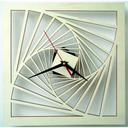 Nowoczesny zegar ścienny, zegar ścienny z drewna, sklejka