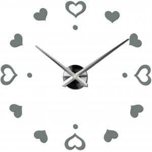 Zegar ścienny samoprzylepny, zegar luksusowy na stencie, zegar plastikowy 2