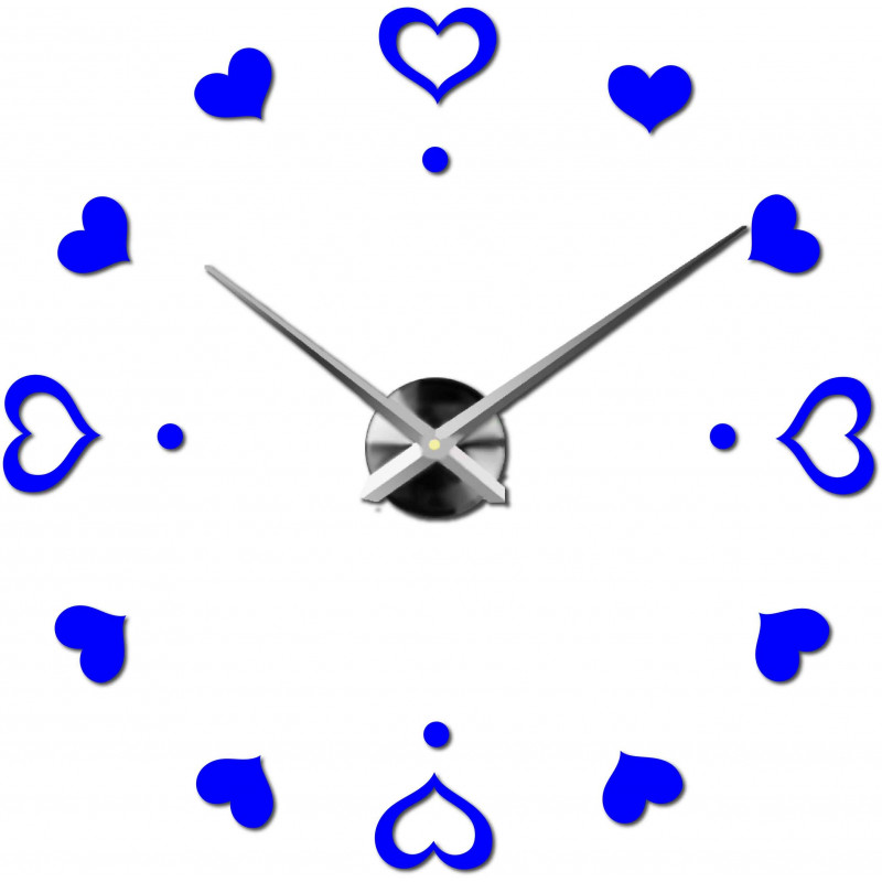 Zegar ścienny samoprzylepny, zegar luksusowy na stencie, zegar plastikowy