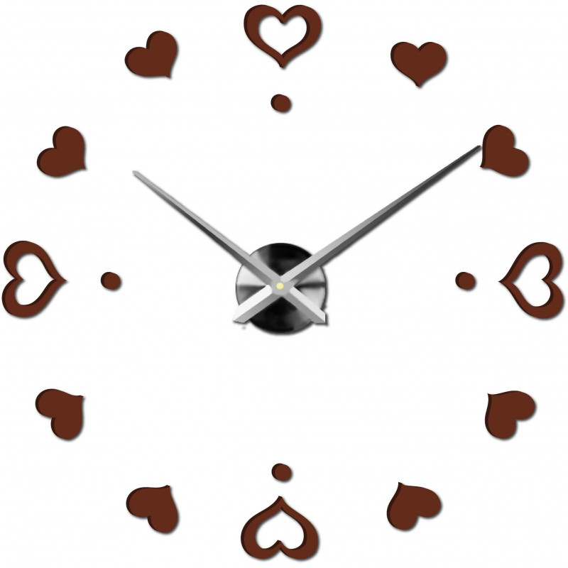 Zegar ścienny samoprzylepny, zegar luksusowy na stencie, zegar plastikowy