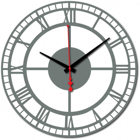 Nowoczesny zegar na ścianie wykonanej z tworzywa sztucznego. Własna produkcja, X-momo Nowoczesny zegar na ścianie wykonanej z tworzywa sztucznego. Własna produkcja, X-momo