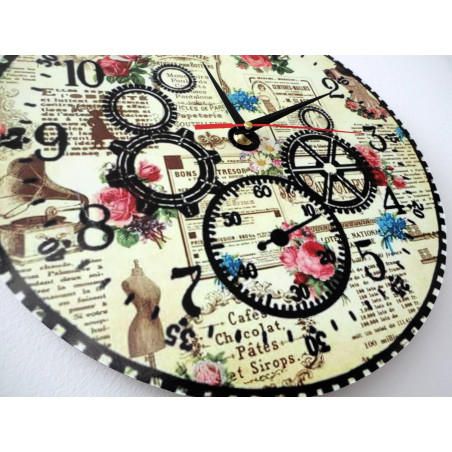 Nowoczesny zegar ścienny, zegar ścienny wykonany z drewna, sklejki Nowoczesny zegar ścienny, zegar ścienny wykonany z drewna, sklejki