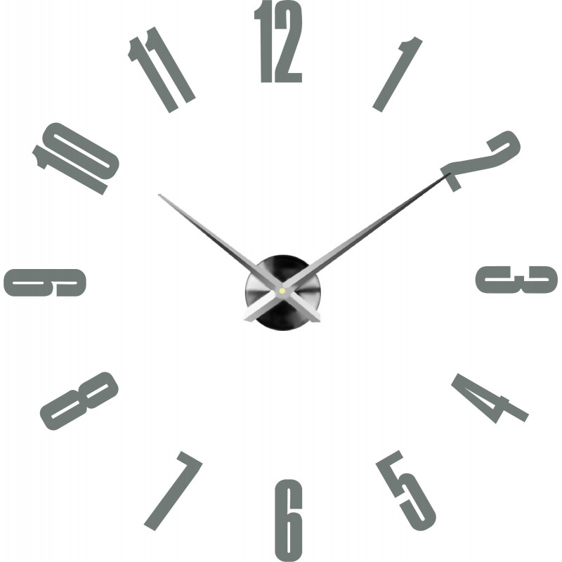 Samoprzylepny zegar ścienny, luksusowy zegar na stencie, zegar plastikowy