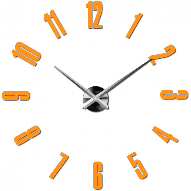 Samoprzylepny zegar ścienny, luksusowy zegar na stencie, zegar plastikowy