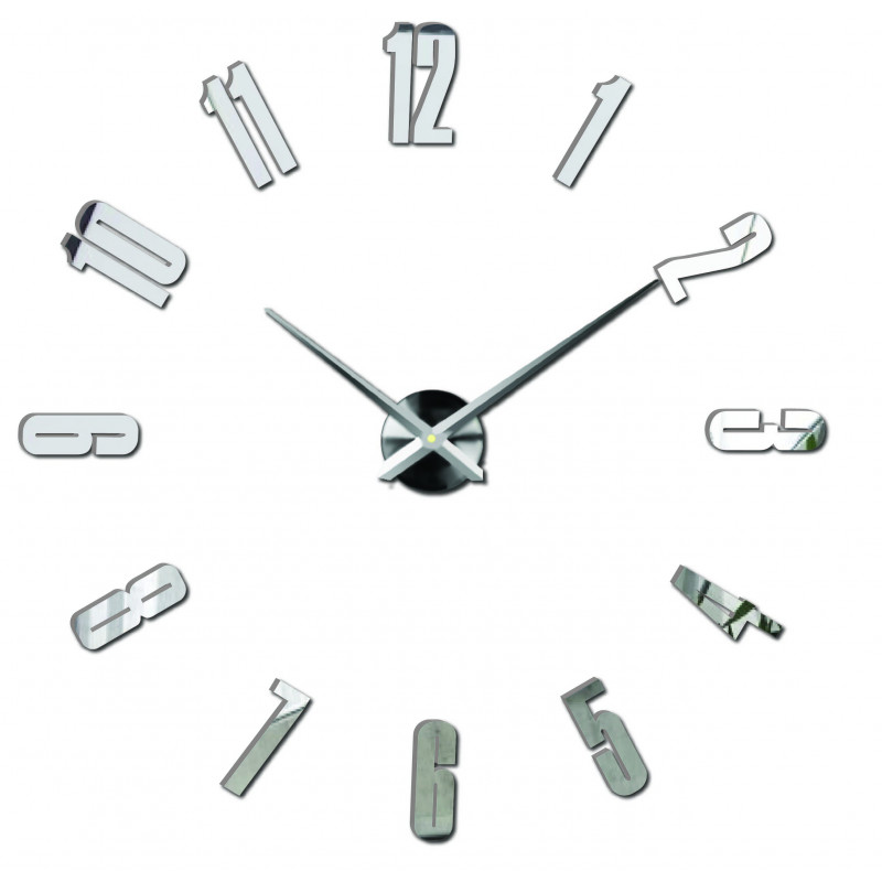 Samoprzylepny zegar ścienny, luksusowy zegar na stencie, zegar plastikowy
