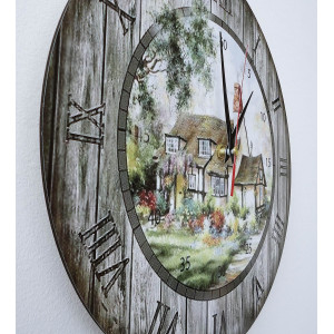 Nowoczesny zegar ścienny, zegar ścienny z drewna, sklejka 2