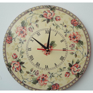 Nowoczesny zegar ścienny, zegar ścienny wykonany z drewna, sklejki 2