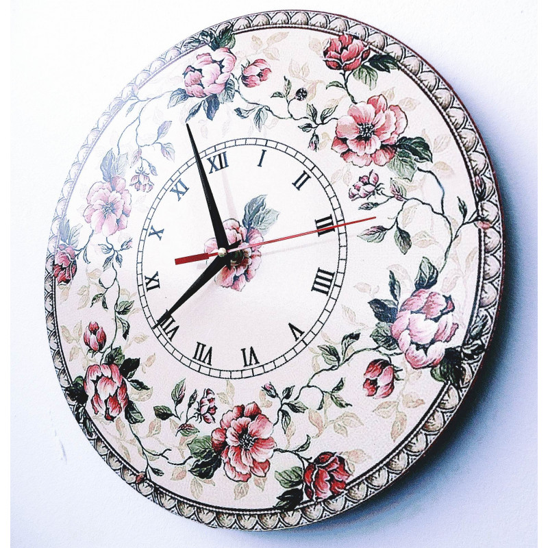 Nowoczesny zegar ścienny, zegar ścienny wykonany z drewna, sklejki