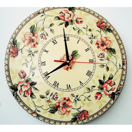 Nowoczesny zegar ścienny, zegar ścienny wykonany z drewna, sklejki