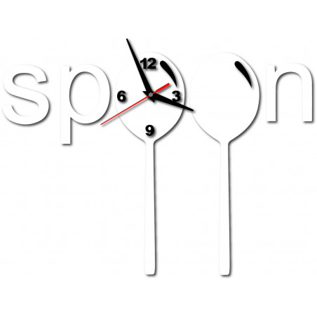 Nowoczesny zegar na ścianie wykonanej z tworzywa sztucznego. Własna produkcja, X-momo Nowoczesny zegar na ścianie wykonanej z tworzywa sztucznego. Własna produkcja, X-momo