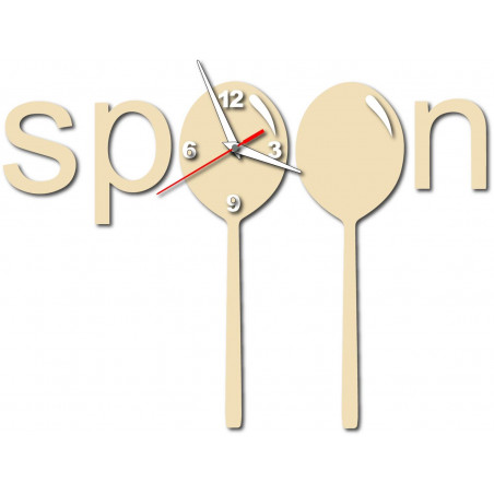 Nowoczesny zegar na ścianie wykonanej z tworzywa sztucznego. Własna produkcja, X-momo Nowoczesny zegar na ścianie wykonanej z tworzywa sztucznego. Własna produkcja, X-momo