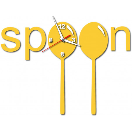 Nowoczesny zegar na ścianie wykonanej z tworzywa sztucznego. Własna produkcja, X-momo Nowoczesny zegar na ścianie wykonanej z tworzywa sztucznego. Własna produkcja, X-momo