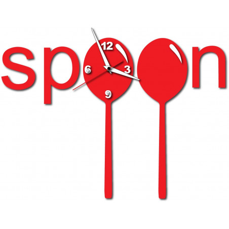 Nowoczesny zegar na ścianie wykonanej z tworzywa sztucznego. Własna produkcja, X-momo Nowoczesny zegar na ścianie wykonanej z tworzywa sztucznego. Własna produkcja, X-momo