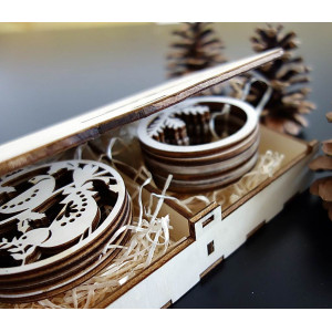 Wymiary ozdób, ozdób choinkowych, akcesoriów drewnianych, dekoracji drewnianych lub plastikowych 2