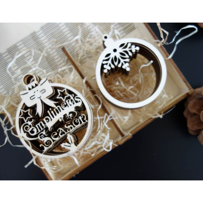 Wymiary ozdób, ozdób choinkowych, akcesoriów drewnianych, dekoracji drewnianych lub plastikowych