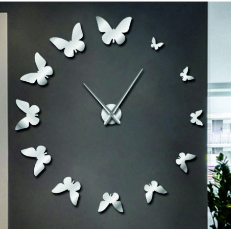Samoprzylepny zegar ścienny, luksusowy zegar na stencie, zegar plastikowy