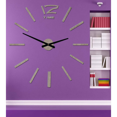 Nowoczesny zegar ścienny, zegar ścienny drewniany, sklejka