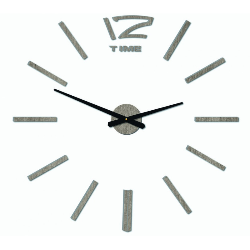 Nowoczesny zegar ścienny, zegar ścienny wykonany z drewna, sklejki