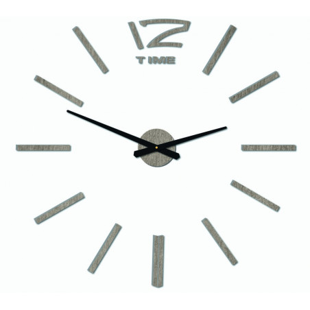 Nowoczesny zegar ścienny, zegar ścienny wykonany z drewna, sklejki