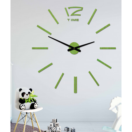 Nowoczesny zegar ścienny, zegar ścienny drewniany, sklejka